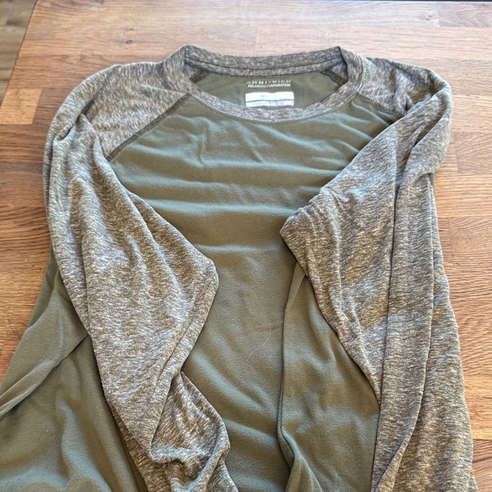 Olive Green Long Sleeve Men's Tee